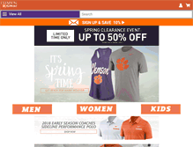 Tablet Screenshot of clemsonalumni.teamfanshop.com